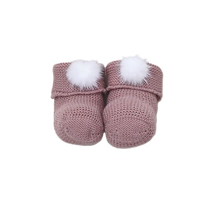 Botitas pompom rosa velho Pangasa Baby