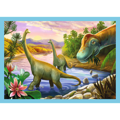 Puzzles 4 em 1 - Dinossauros