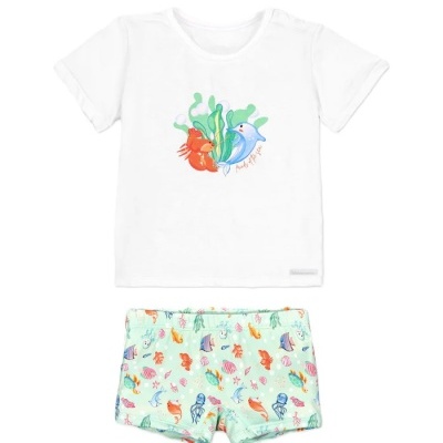 YSABEL MORA Conj. Calções e T-Shirt Animais Marinhos