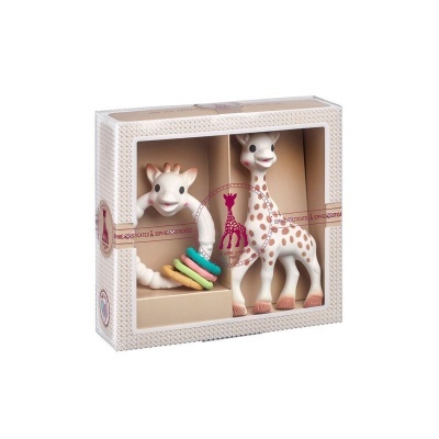 Set Sophie La Girafe + roca colorings