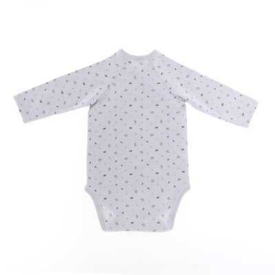 Body Manga Comprida Croise Cinza Cambrass