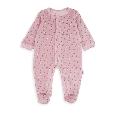 BABYBOL Babygrow Veludo Florzinhas