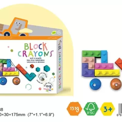 Block Crayons Empilhadora Haku Yoka