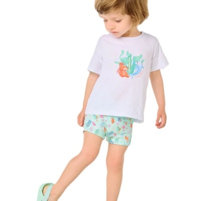 YSABEL MORA Conj. Calções e T-Shirt Animais Marinhos