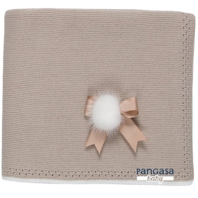 Manta pompom camel Pangasa Baby