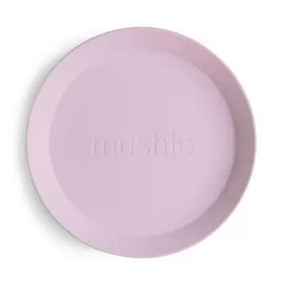 MUSHIE Pack 2 Pratos Redondos Soft Lilac