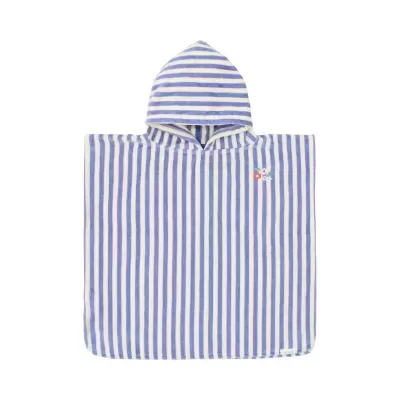 LITTLE DUTCH Poncho de Praia Dreamy Purple Stripe