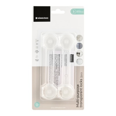 KIKKABOO Fechos Multiusos Transparentes 2 UN
