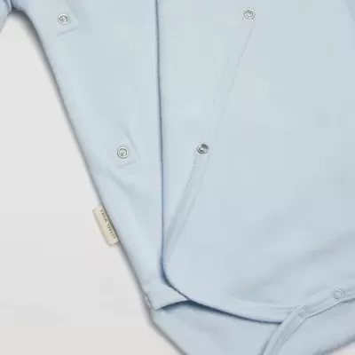 YSABEL MORA Body Cruzado Manga Comprida Azul