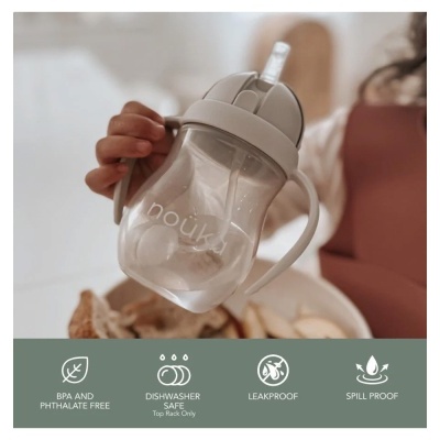 Noüka Copo Antiderrame c/ Pallhinha 240 ml Moss