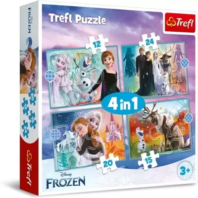 Puzzle 4 em 1  FrozenTrefl