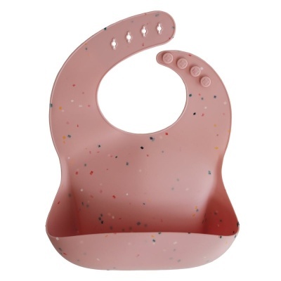 MUSHIE Babete Silicone Print Powder Pink Confetti