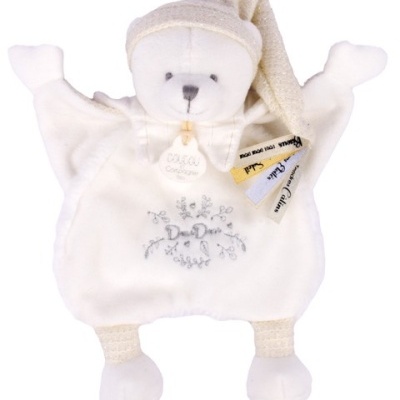 DOUDOU 25 ANOS - Doudou Ursinho Branco 25 cm