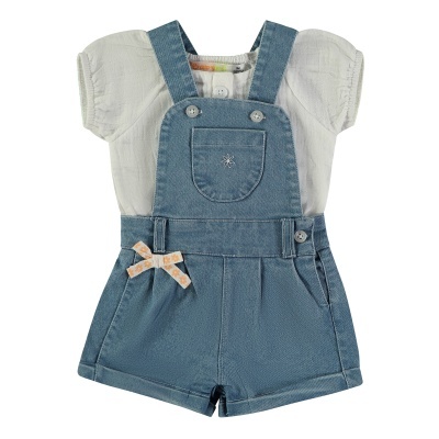 BABYBOL  Jardineiras Ganga e Blusa