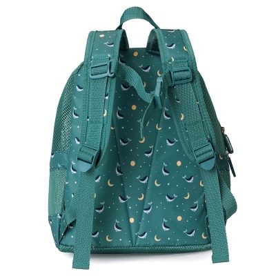Monnëka Mochila Infantil Anti-Areia Whale Teal