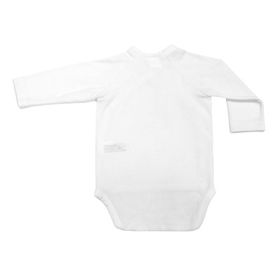 Body Manga Comprida Branco Tencel Cambrass