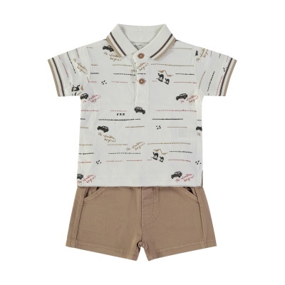 BABYBOL Conj. Calções e Polo Camelos