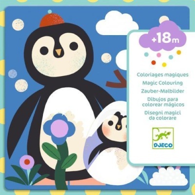 DJECO Animais Bebés:Pintura Mágica c/ Água