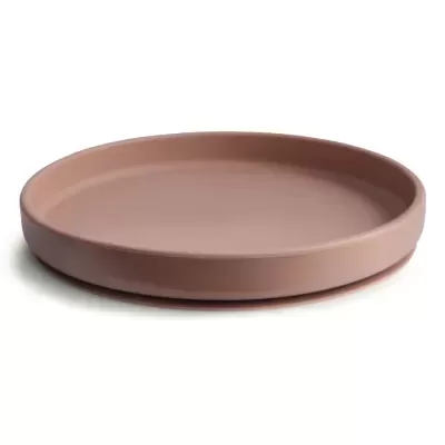 MUSHIE Prato c/ Ventosa Silicone Cloudy Mauve