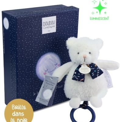 Doudou et Compagnie Caixa Música Urso Clair de Lune Brilha no Escuro