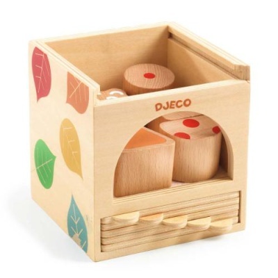Djeco BoxBasic - Cubo de Atividades c/ Figuras Geométricas