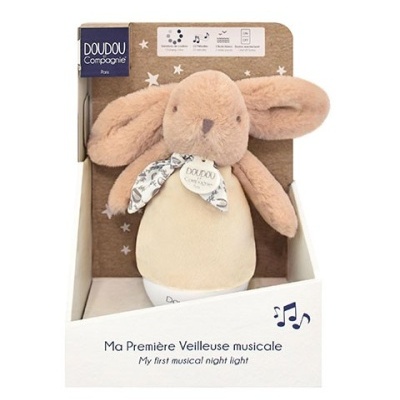 Doudou musical luz noturna coelho Doudou et Compagnie