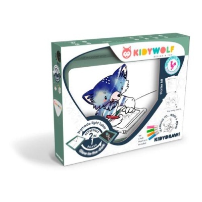 KIDYDRAW-PRO Prancha desenho ilustrada com luz KIDYWOLF
