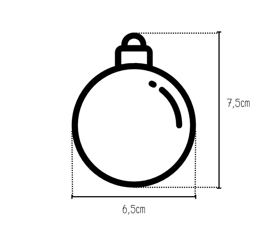 Bola de Natal (Pack 5)