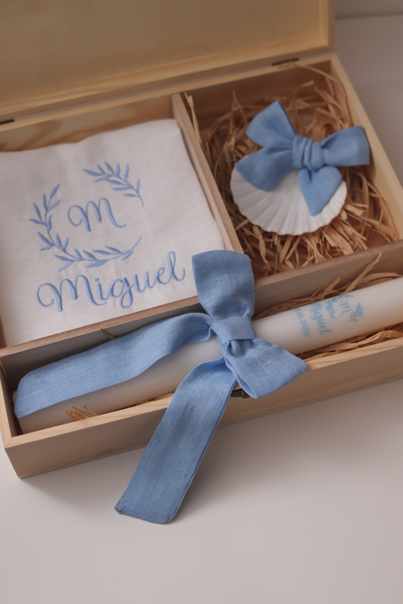 Conjunto de batizado - Coroa aberta pequena