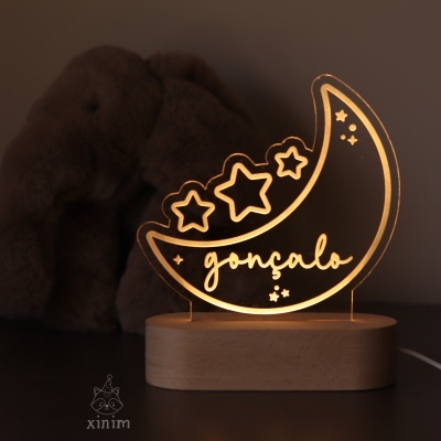 Candeeiro Lua recortada