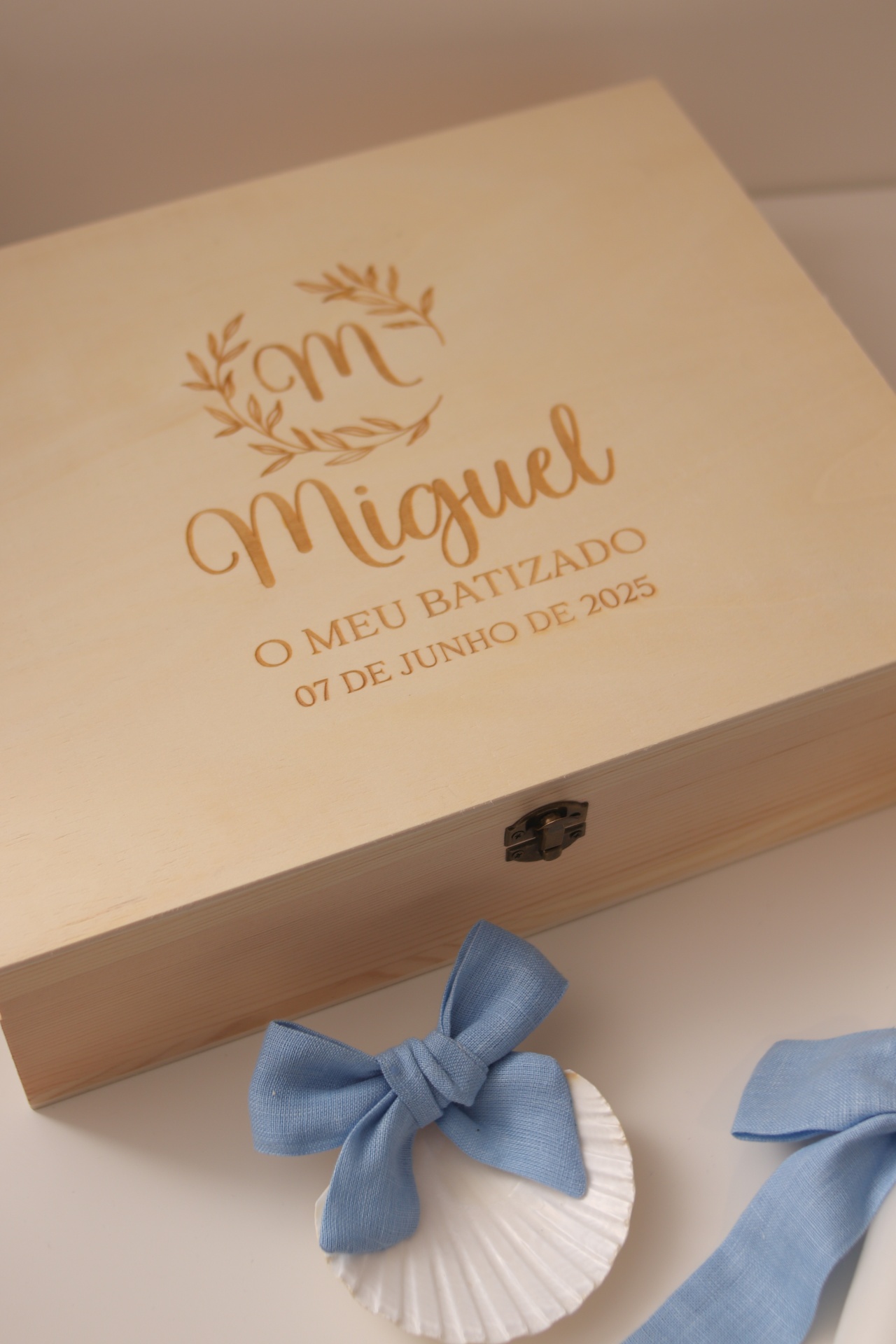 Conjunto de batizado - Coroa aberta pequena