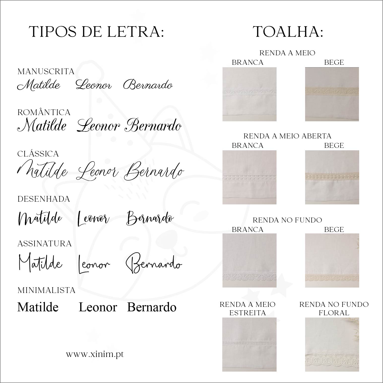 Conjunto de batizado - Monograma