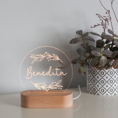 Candeeiro Coroa de Folhas