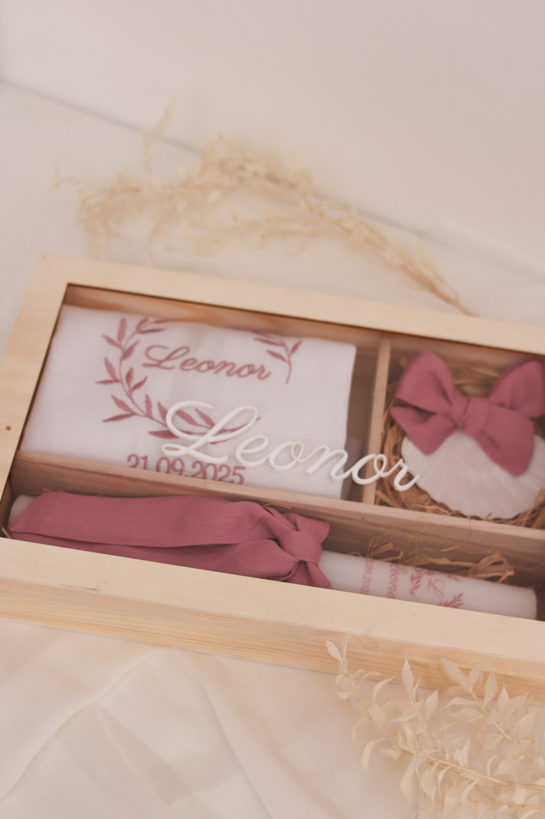 Conjunto de batizado - Coroa aberta grande