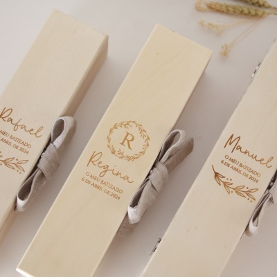 Caixa para vela de batismo (vários modelos)