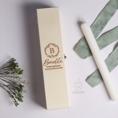 Caixa para vela de batismo (vários modelos)