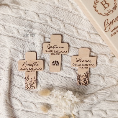 Lembranças de batizado / comunhão - Ímanes de cruz