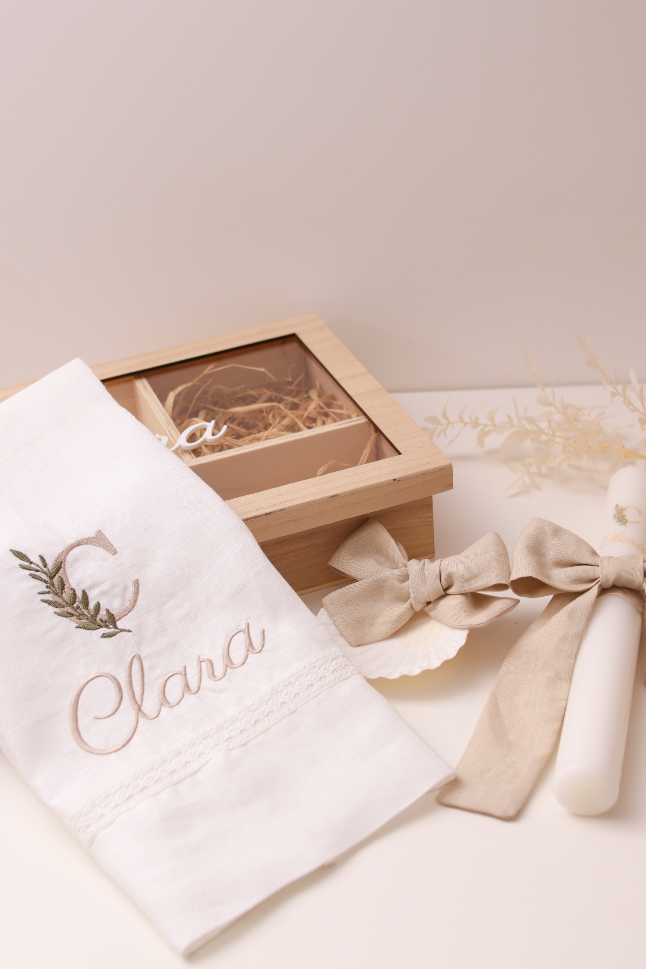 Conjunto de batizado - Monograma