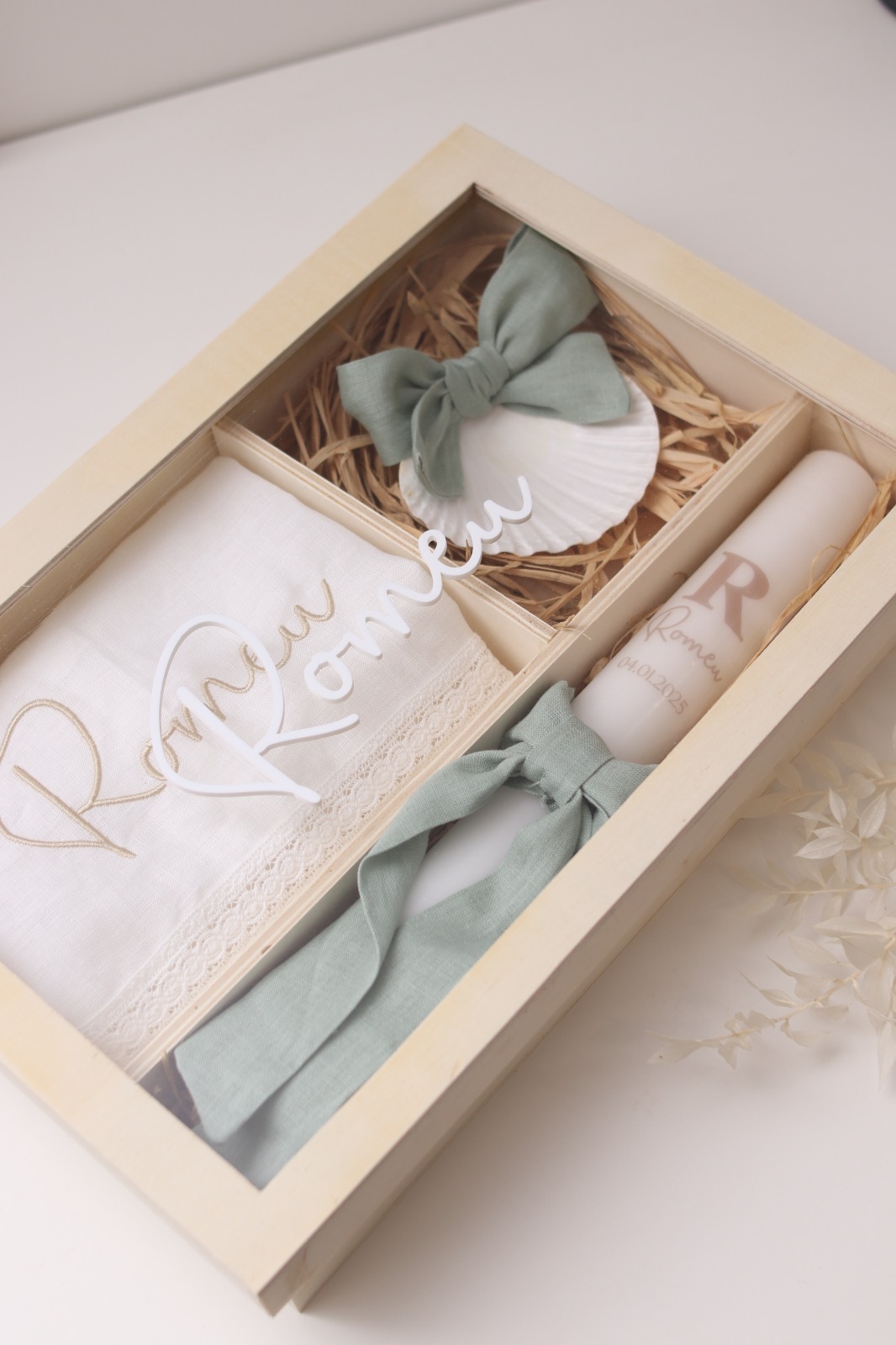 Conjunto de batizado - Nome