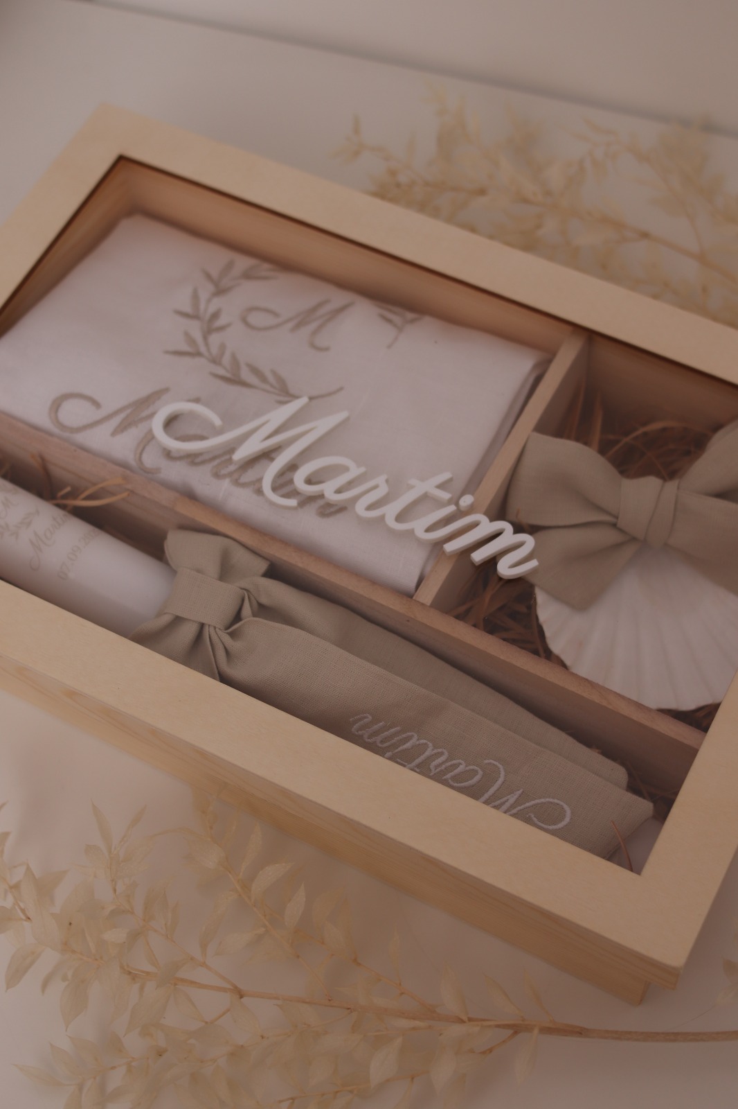 Conjunto de batizado - Coroa aberta pequena