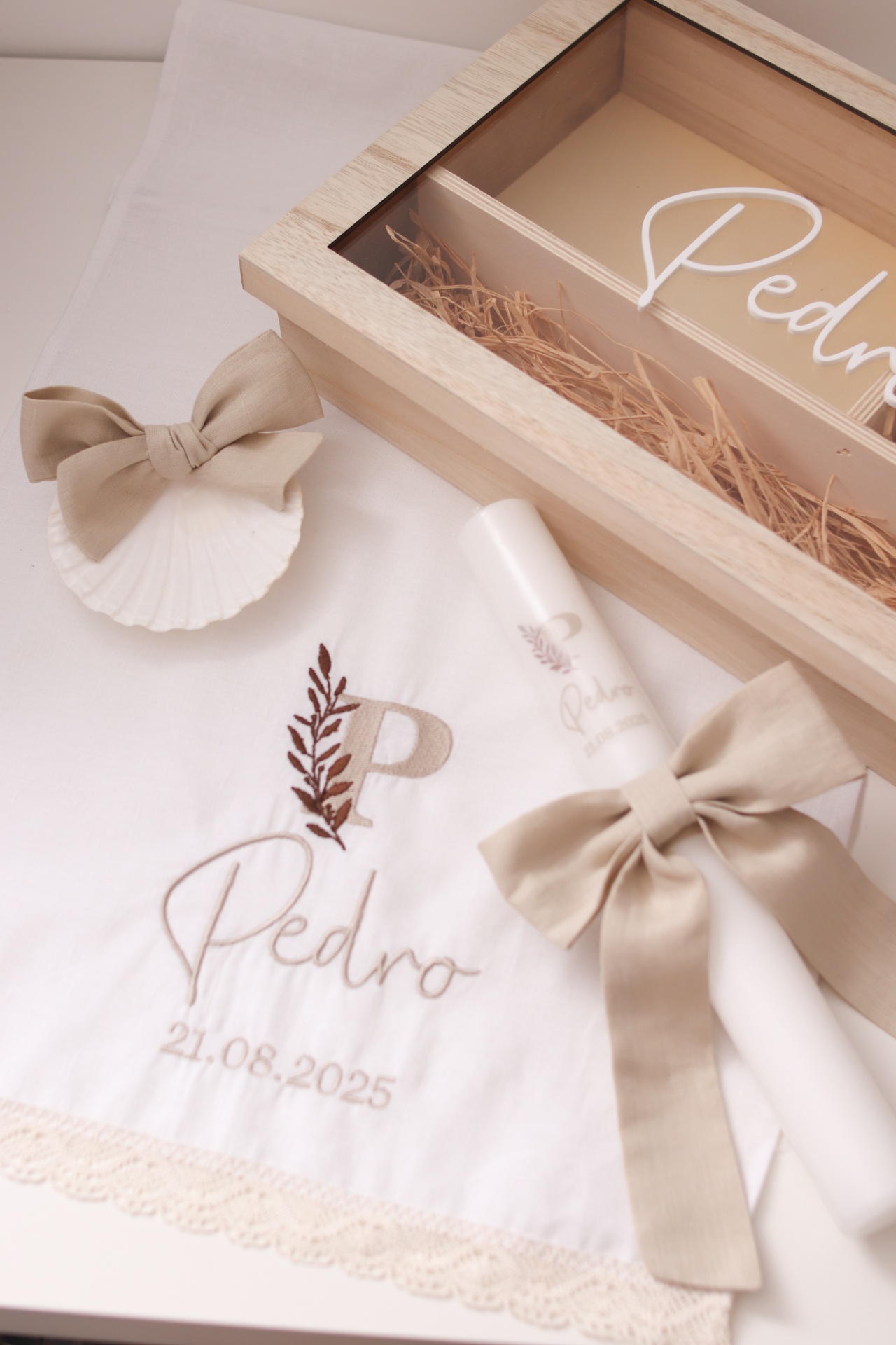 Conjunto de batizado - Monograma