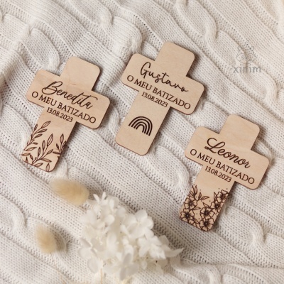 Lembranças de batizado / comunhão - Ímanes de cruz