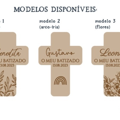 Lembranças de batizado / comunhão - Ímanes de cruz