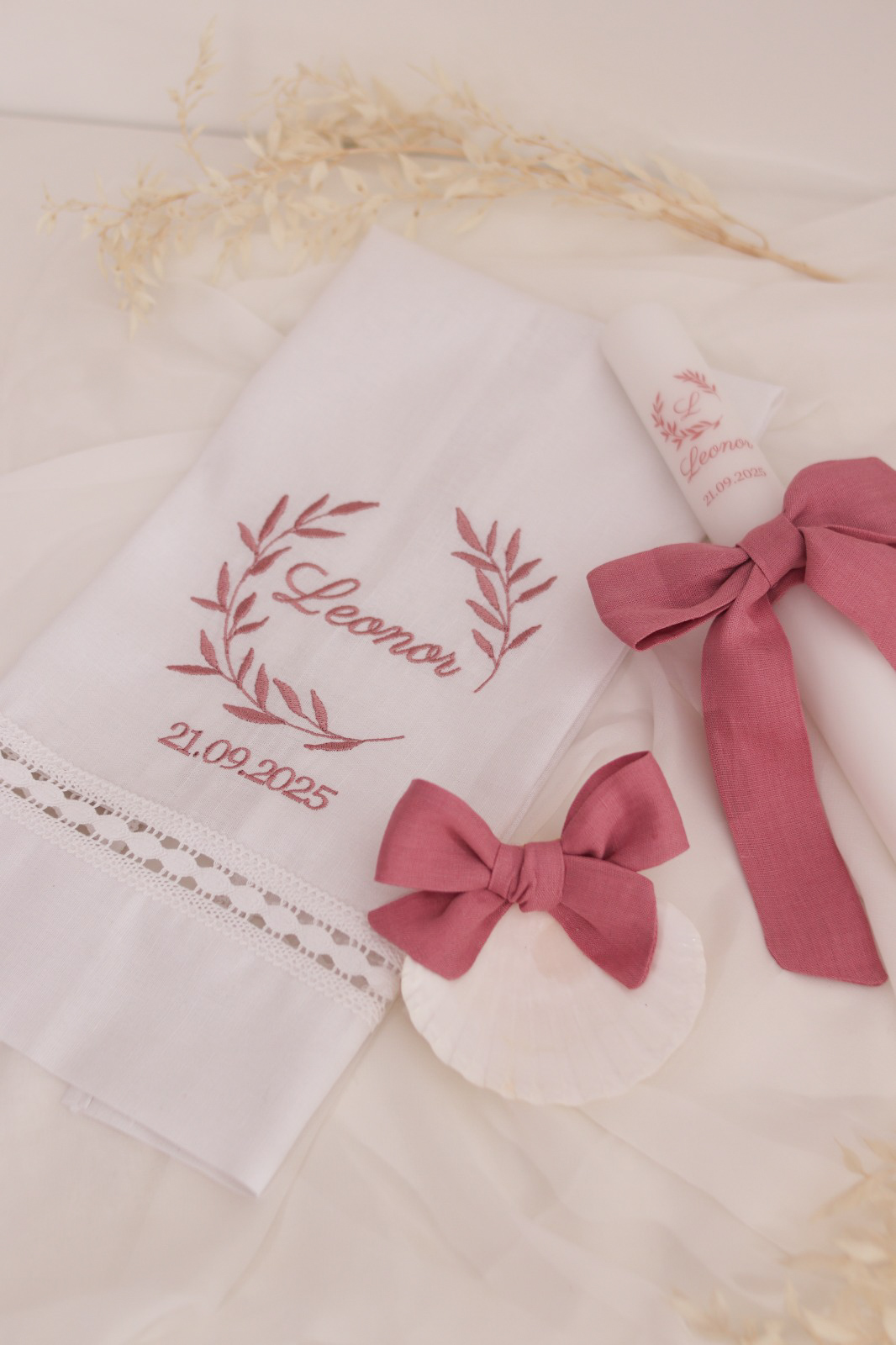 Conjunto de batizado - Coroa aberta grande