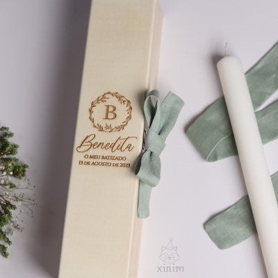 Caixa para vela de batismo (vários modelos)