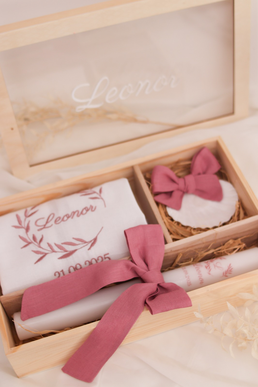 Conjunto de batizado - Coroa aberta grande