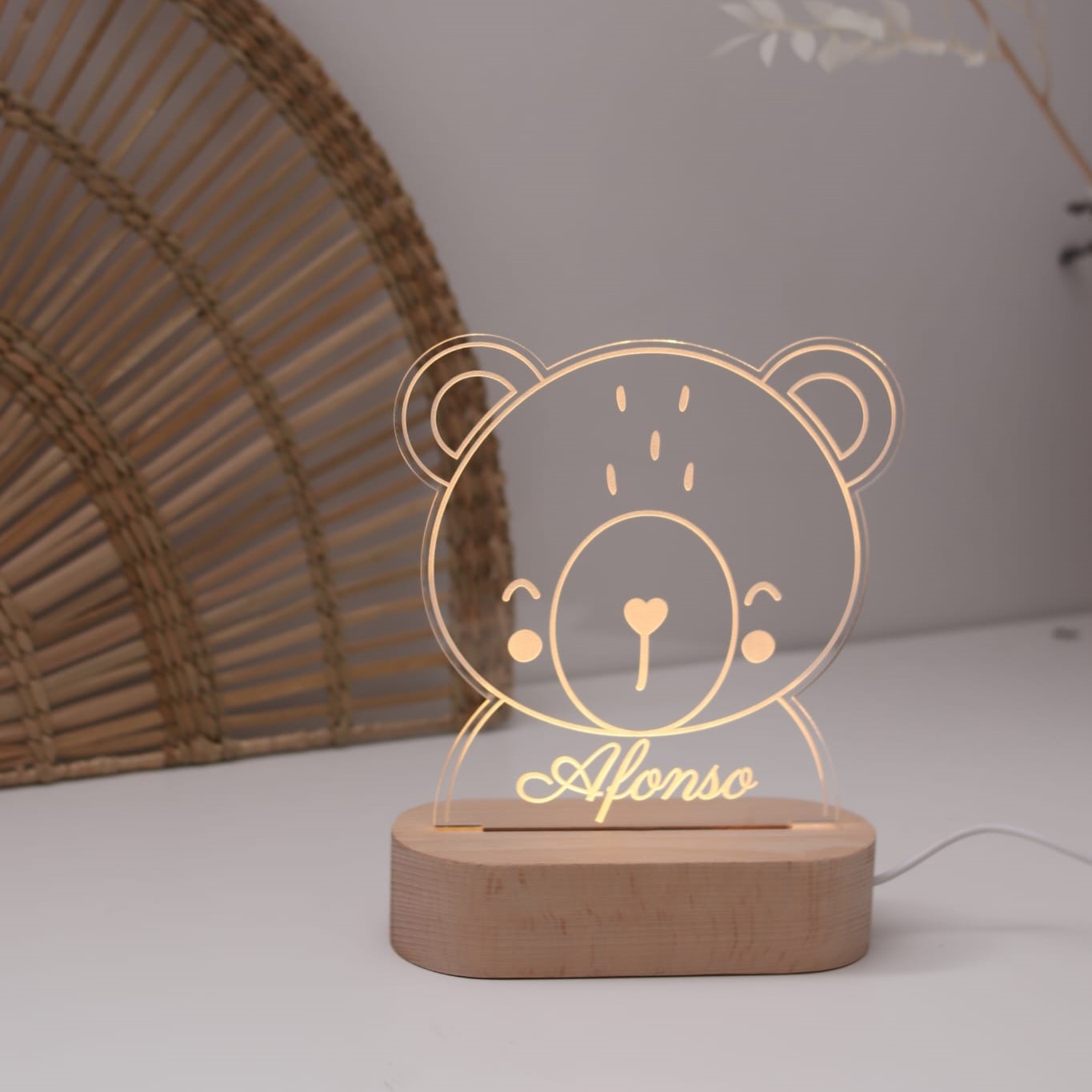 Candeeiro Cabeça de Ursinho