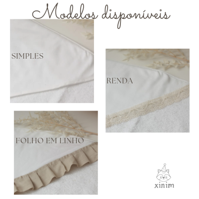 Toalha de banho bordada