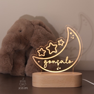 Candeeiro Lua recortada