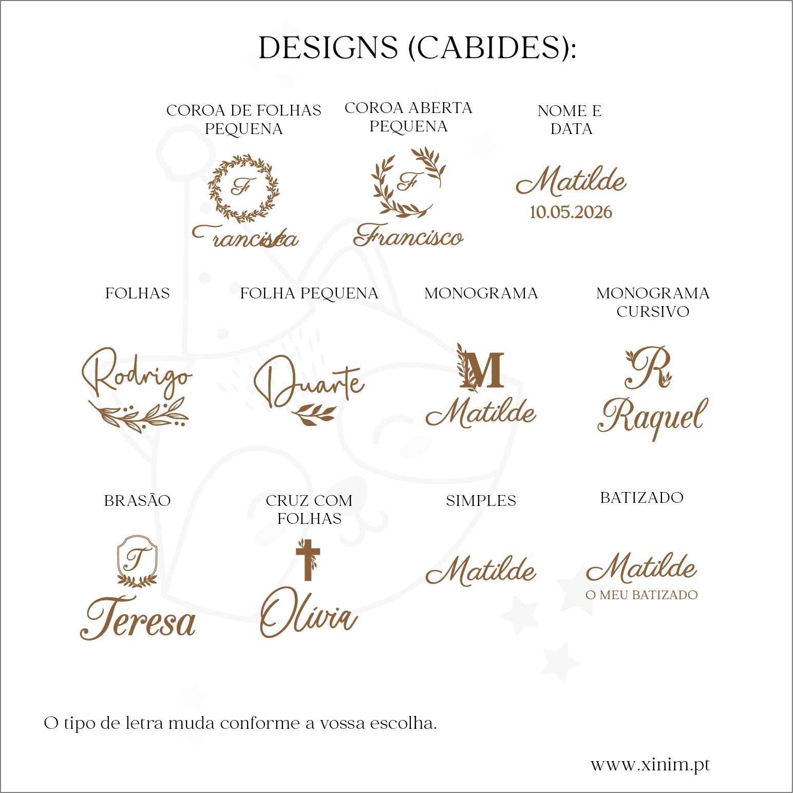 Cabides personalizados